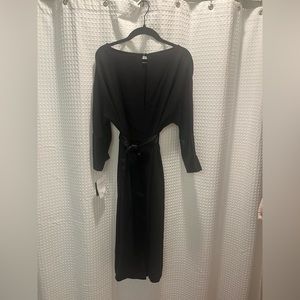 NEW WITH TAGS size m/8 Doncaster Collection Black 100% silk dress